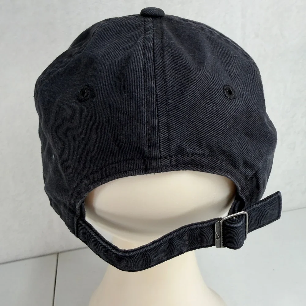 Nike One Size Hat Heritage86 Black Adjustable Futura Logo Dad Cap Strapback